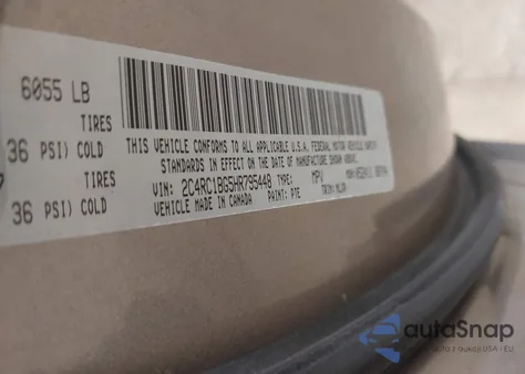 2017 Chrysler Pacifica Touring-L from USA, damaged, VIN 2C4RC1BG5HR795448